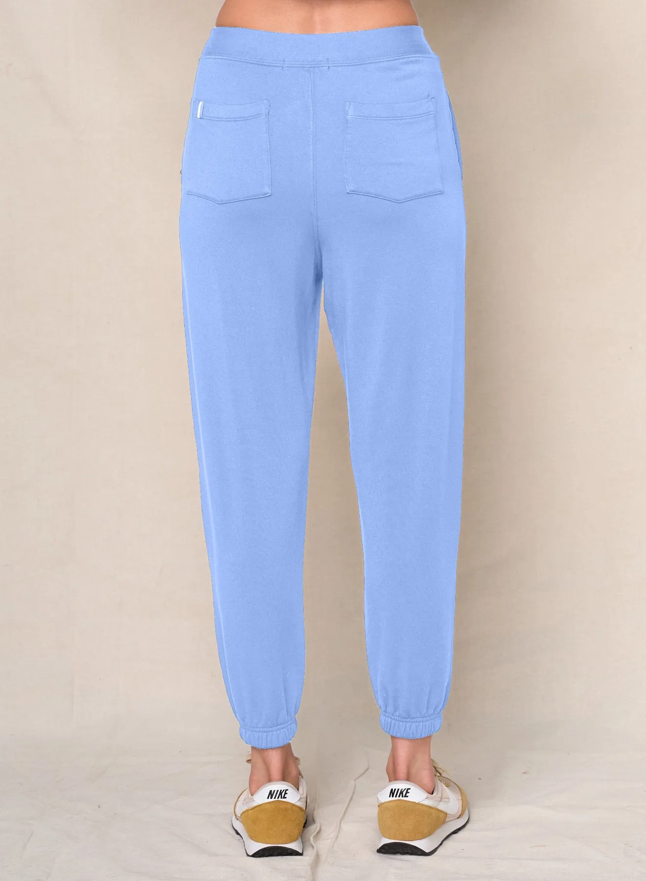 Softest Fleece Sweatpants With Pockets in Blue Topaz sold by Stateside product image thumbnail 3