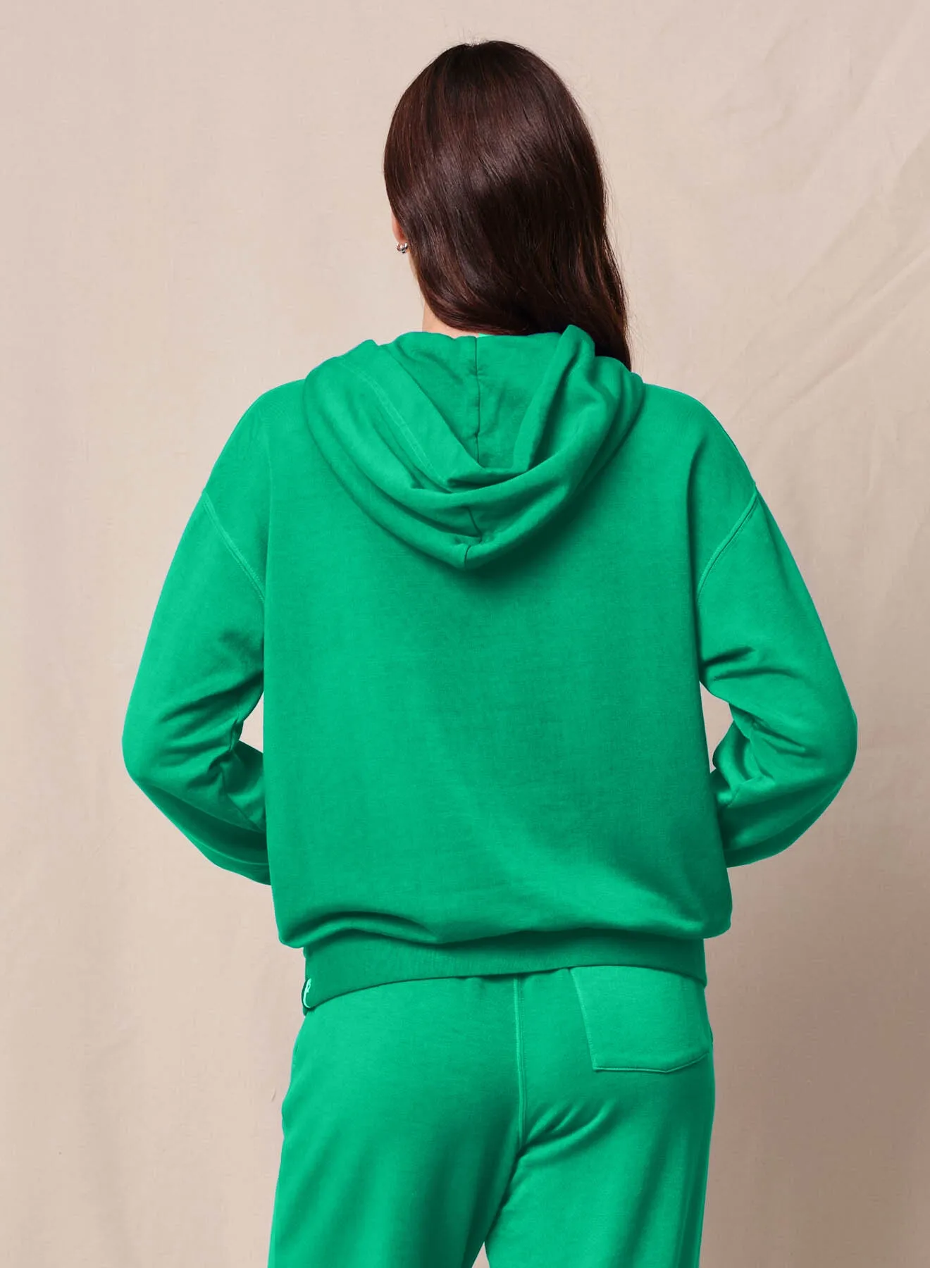 Softest Fleece Hood Pullover in Kelly Green sold by Stateside product image thumbnail 2