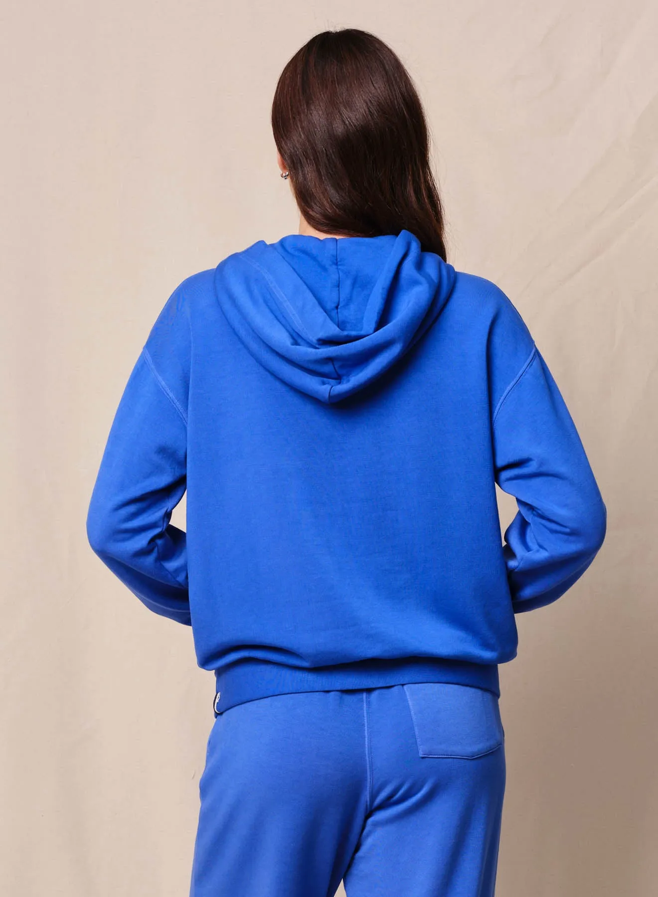 Softest Fleece Hood Pullover in Cobalt sold by Stateside product image thumbnail 2
