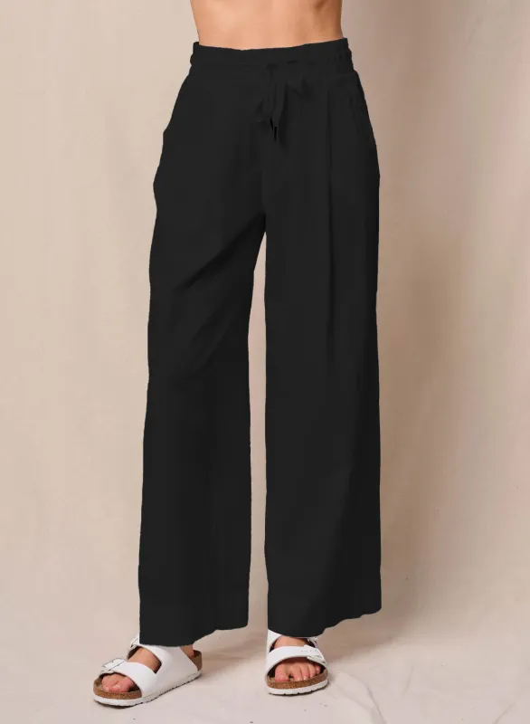 Voile Trouser in Black sold by Stateside