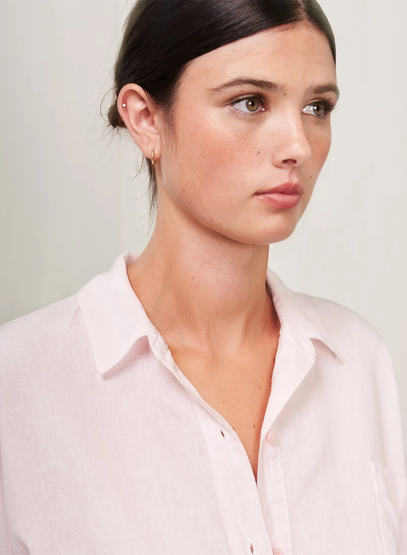 Linen Dolman Pocket Shirt in Powder Pink sold by Stateside product image thumbnail 2