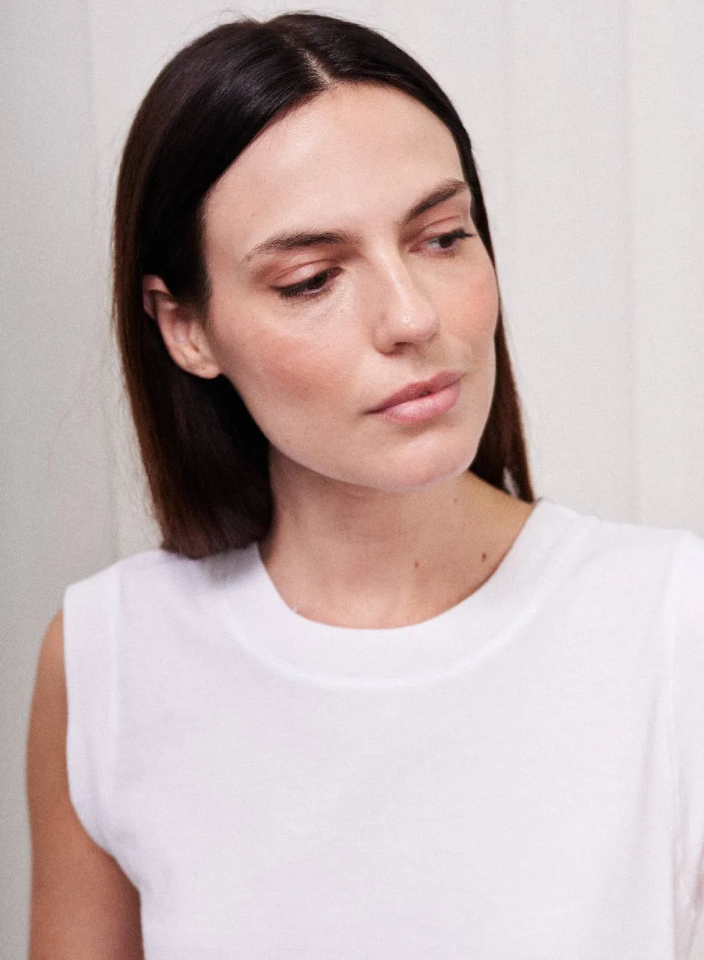 Cloud Jersey Muscle Tank in White sold by Stateside product image thumbnail 3