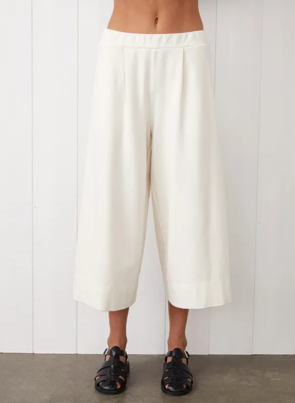 Ponte Culotte in Cream sold by Stateside