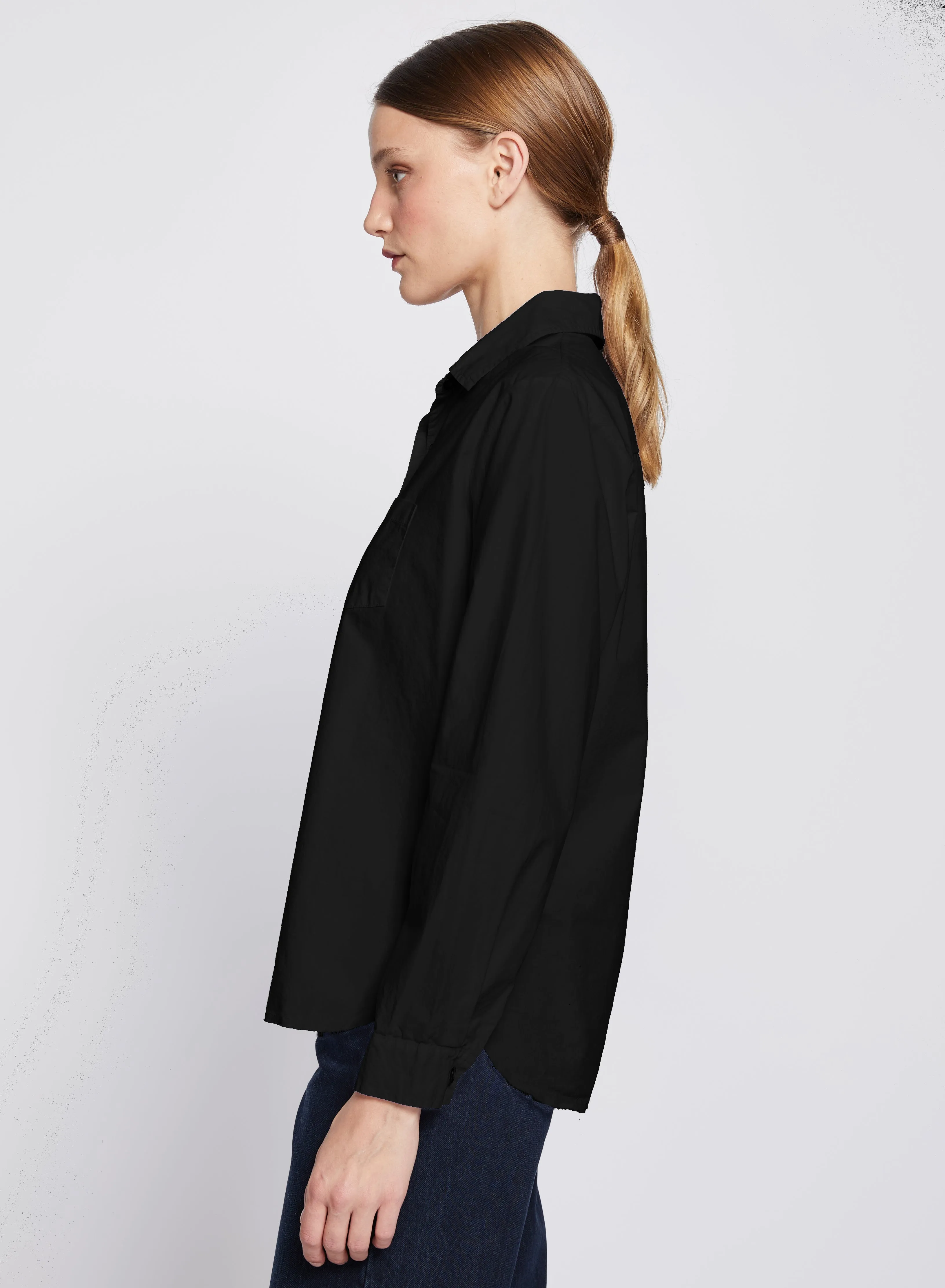 Fine Poplin Classic Shirt in Black sold by Stateside product image thumbnail 2