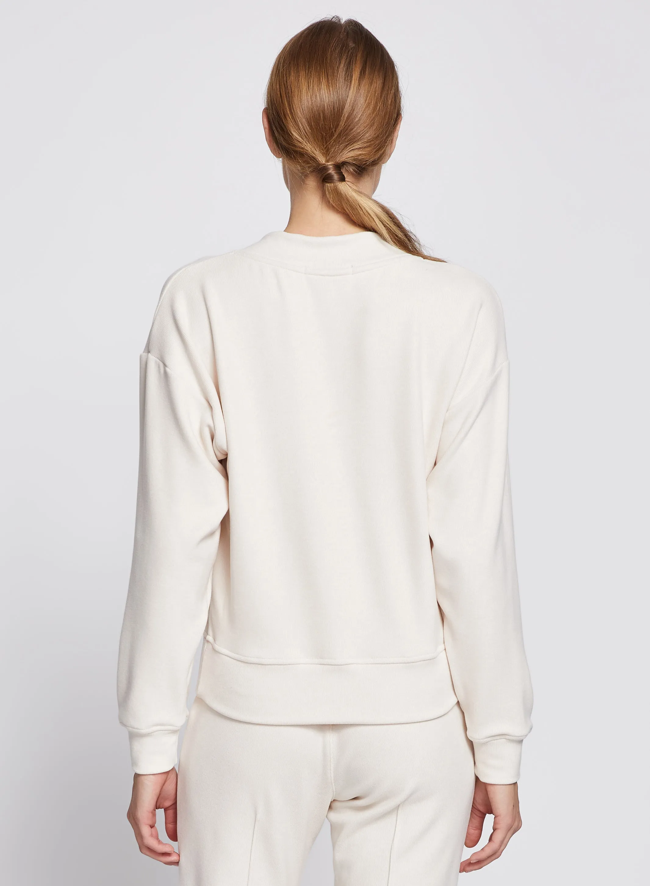 Honeyluxe V-Neck Pullover in Cream sold by Stateside product image thumbnail 4