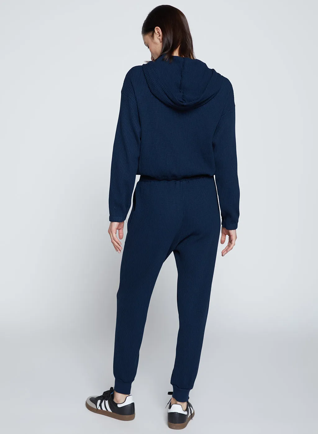 Luxe Thermal Drawstring Jogger in New Navy sold by Stateside product image thumbnail 4