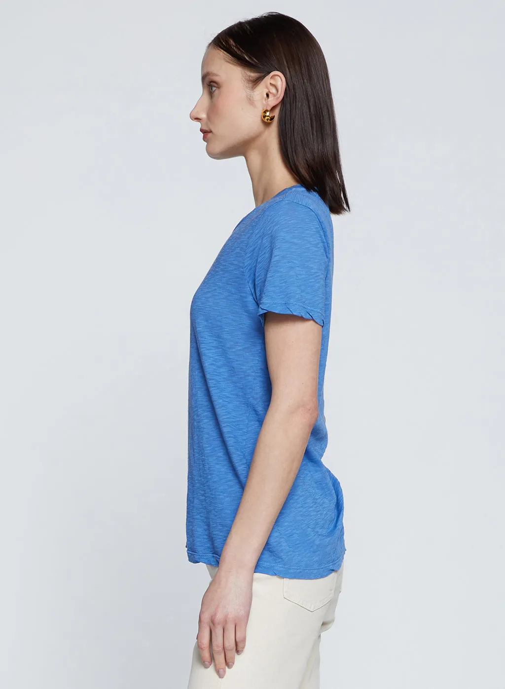 Supima Slub Short Sleeve Crew in Club Blue sold by Stateside product image thumbnail 2