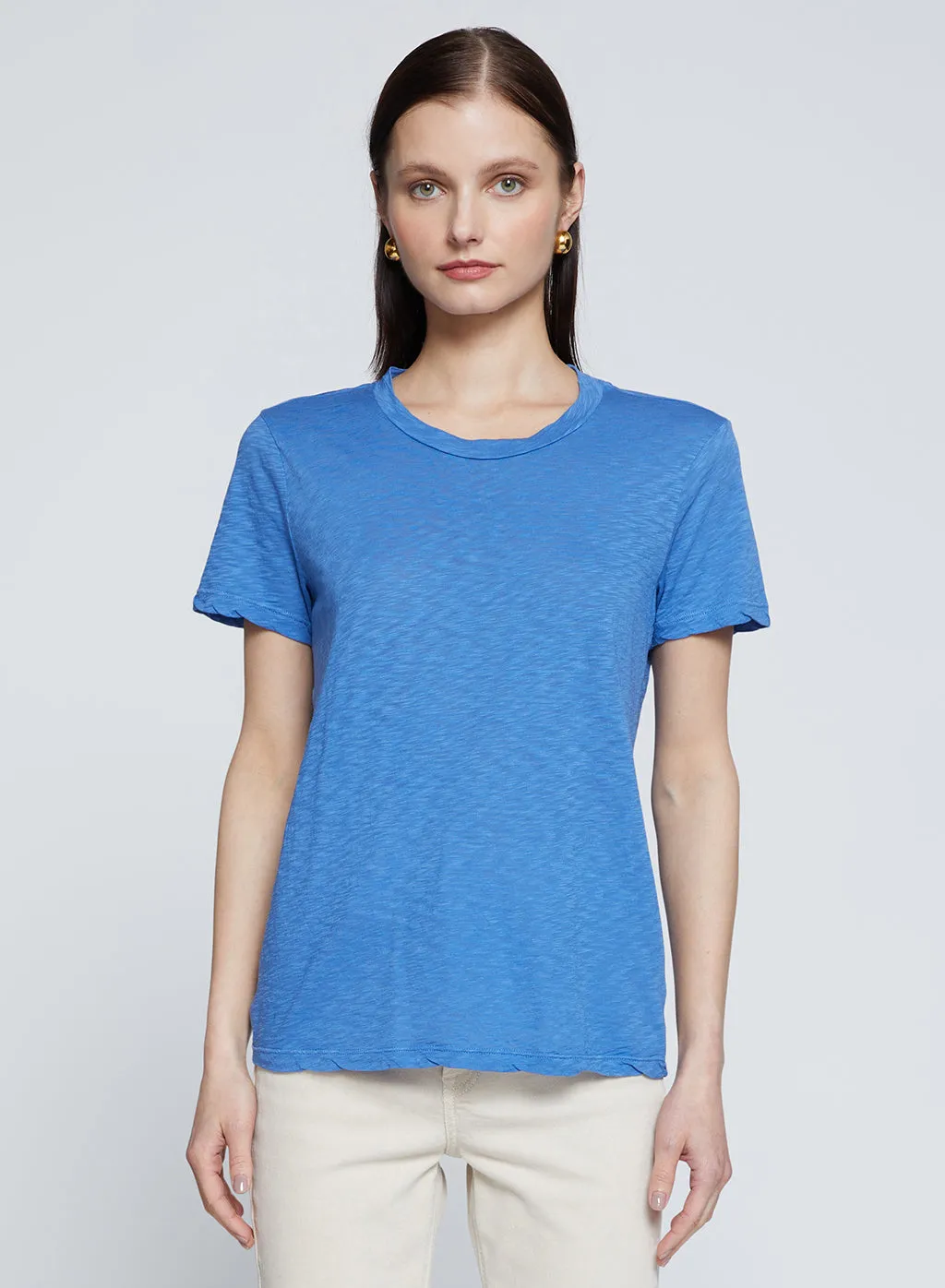 Supima Slub Short Sleeve Crew in Club Blue sold by Stateside product image thumbnail 4