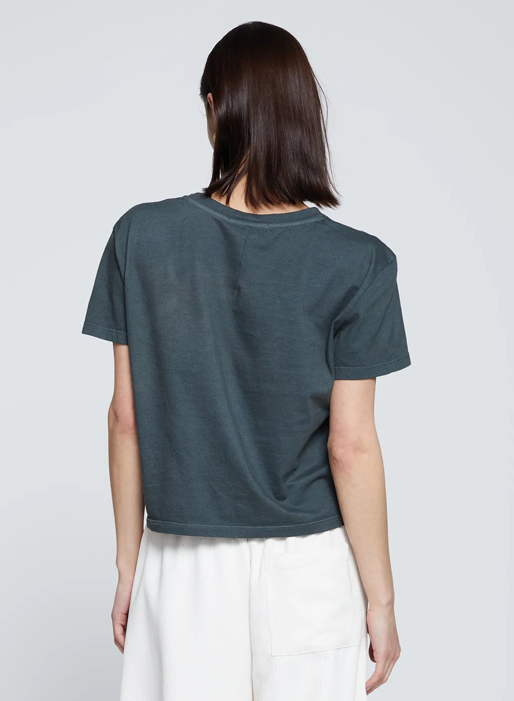 Cloud Jersey Short Sleeve Crew in Verde sold by Stateside product image thumbnail 4