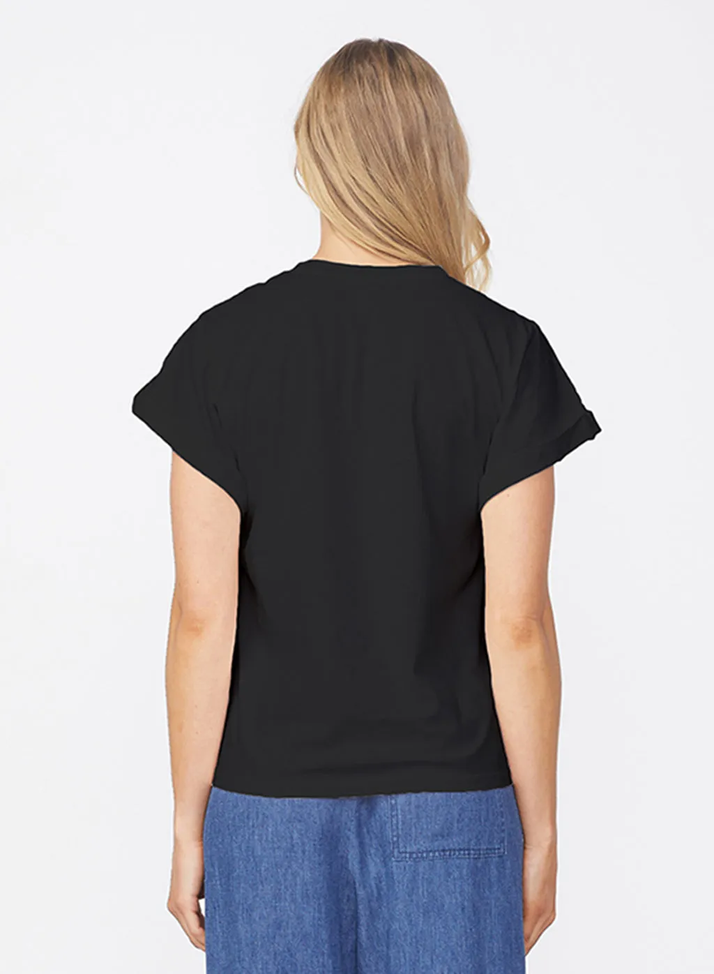 Cloud Jersey Oversized T-Shirt in Black sold by Stateside product image thumbnail 3