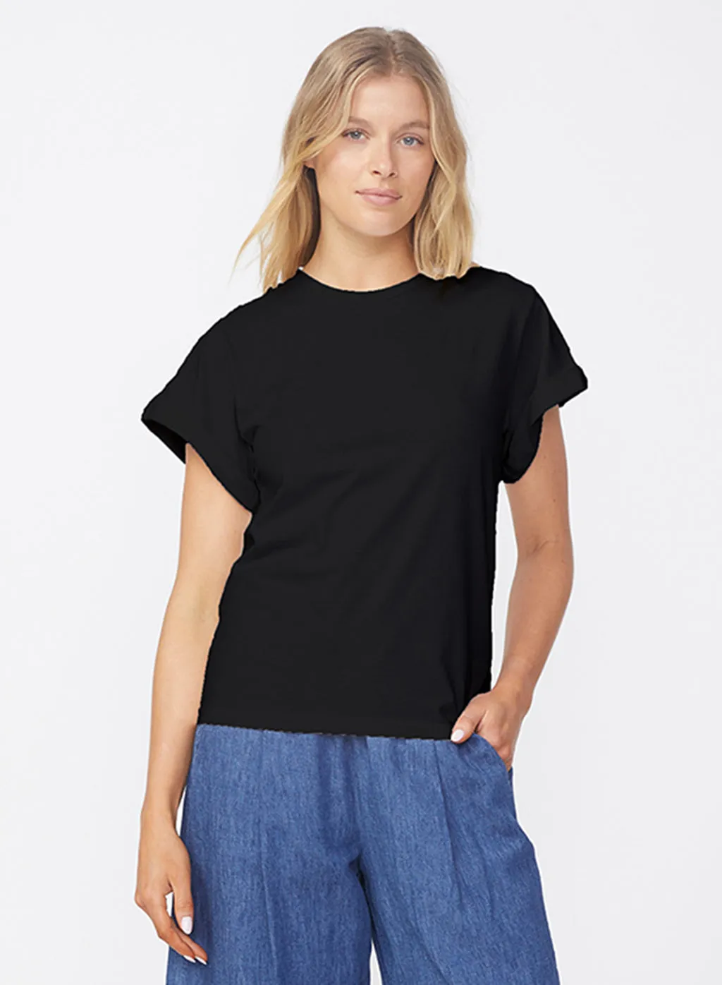 Cloud Jersey Oversized T-Shirt in Black sold by Stateside product image thumbnail 2