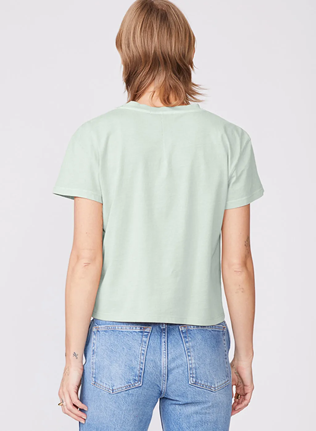 Cloud Jersey Short Sleeve Crew in Cactus sold by Stateside product image thumbnail 3
