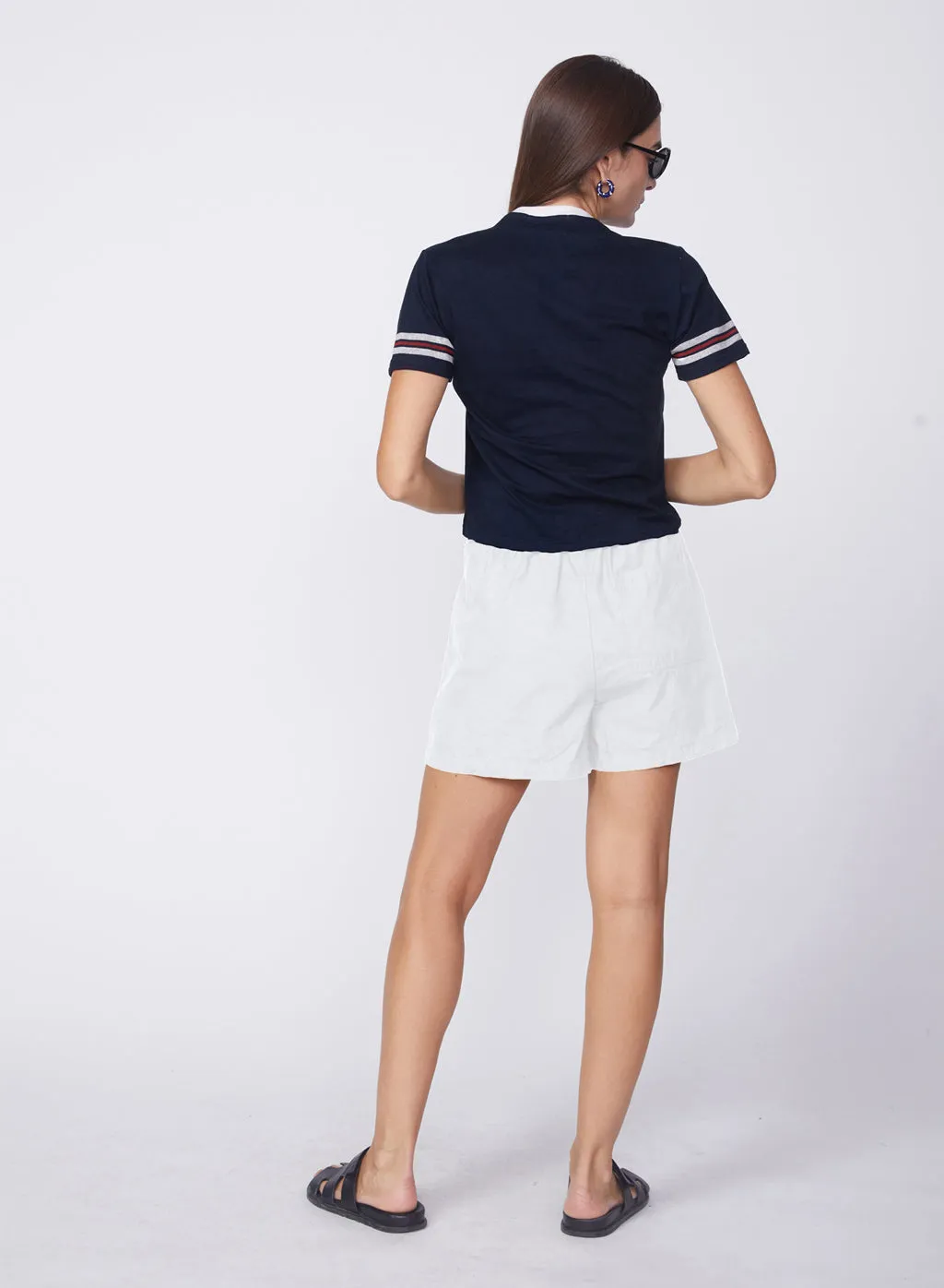 Fine Poplin Casual Short in White sold by Stateside product image thumbnail 3
