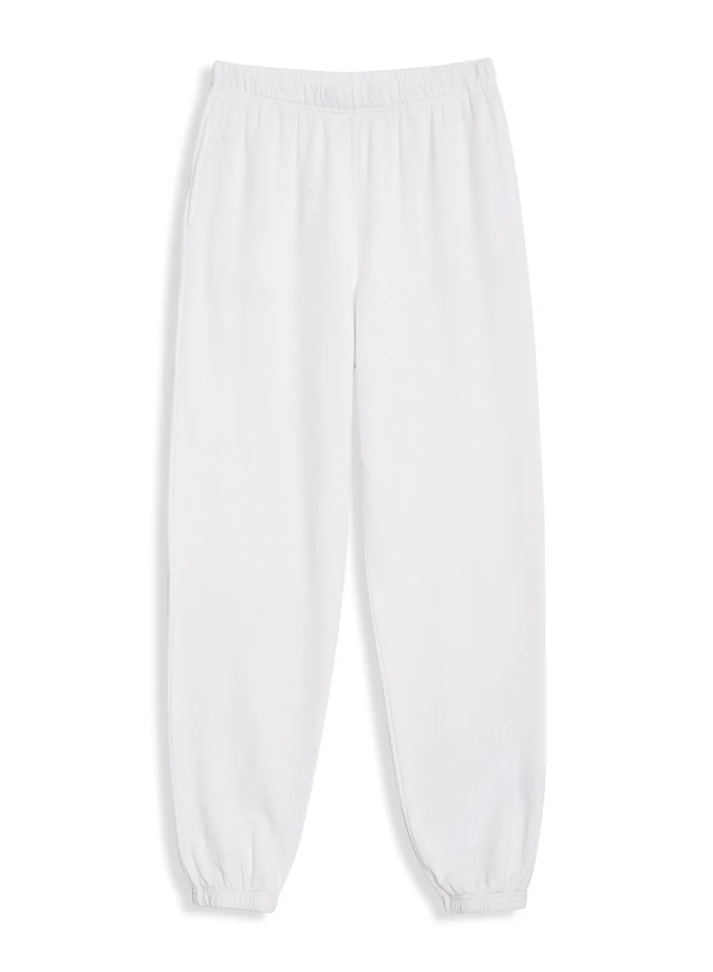 Softest Fleece Sweatpant with Pockets in White sold by Stateside