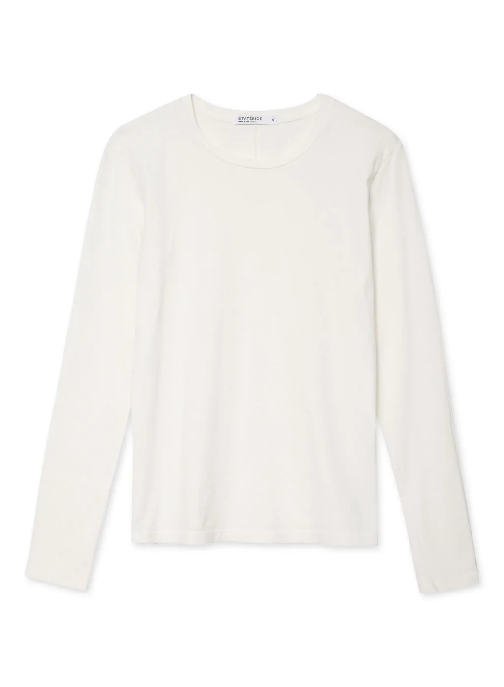 Cloud Jersey Long Sleeve Crew in Paper sold by Stateside product image thumbnail 2