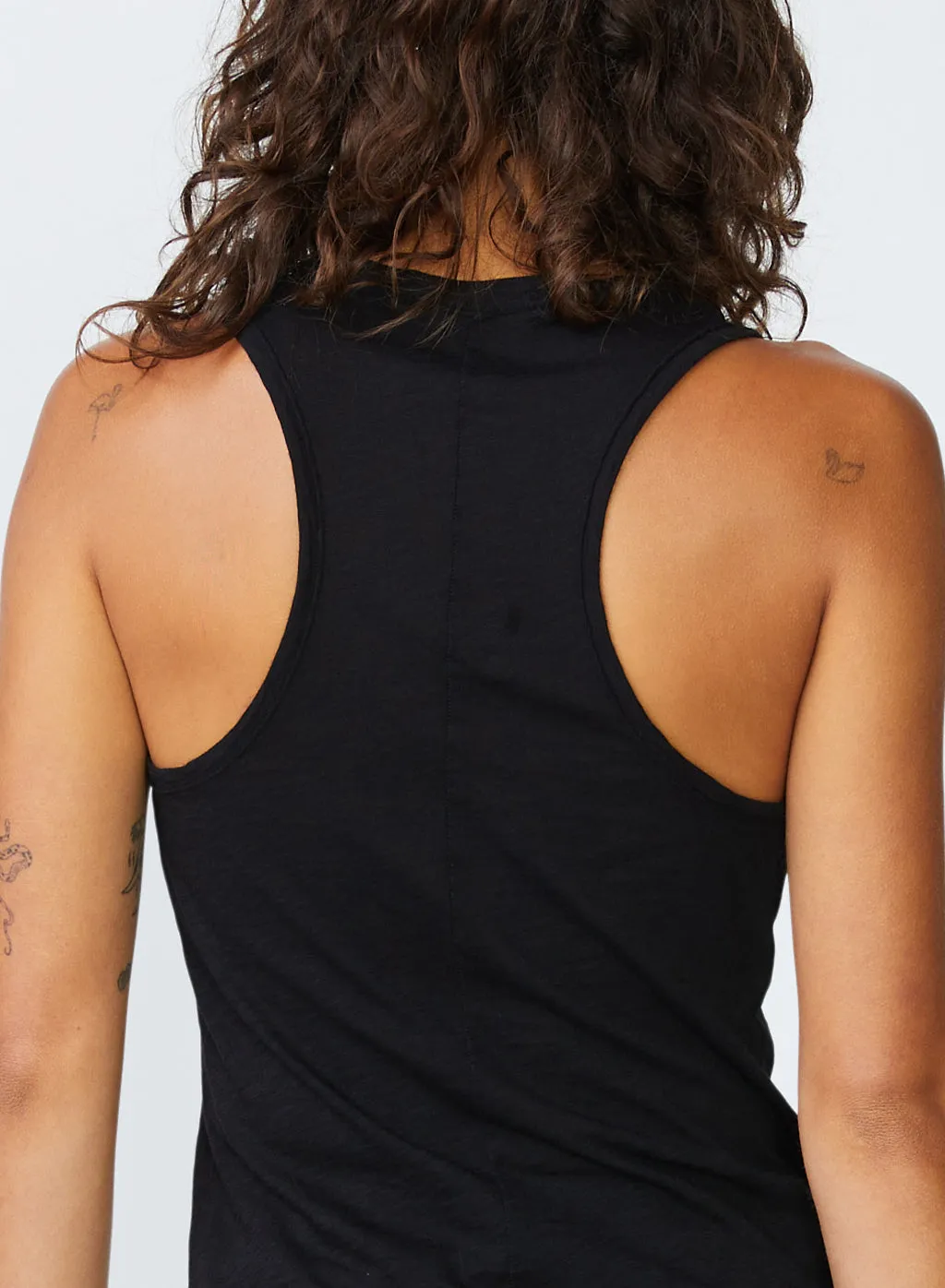 Supima Slub Jersey Racerback Tank Top in Black sold by Stateside product image thumbnail 5