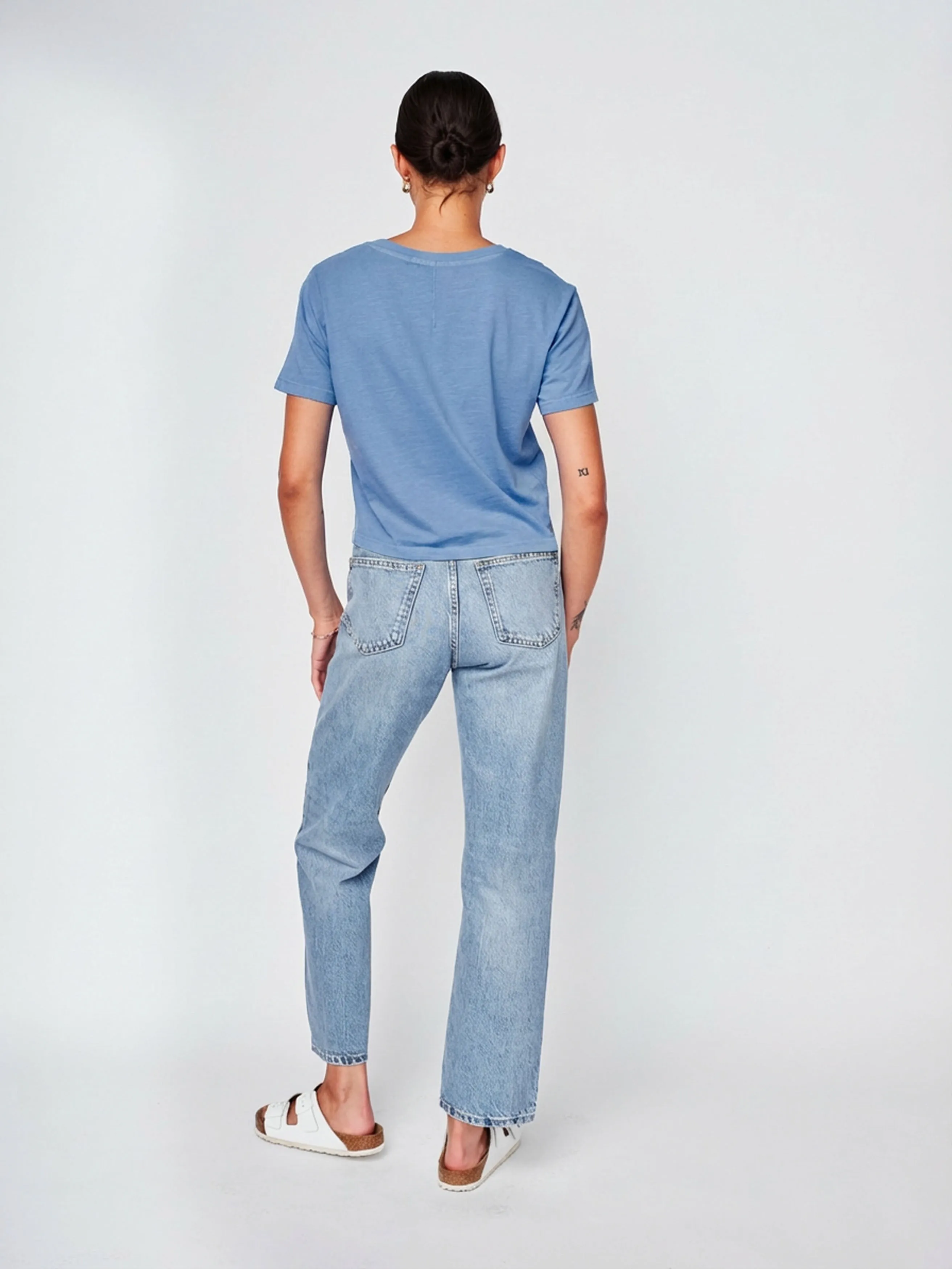 Cloud Jersey Short Sleeve Crew in Soft Blue sold by Stateside product image thumbnail 2