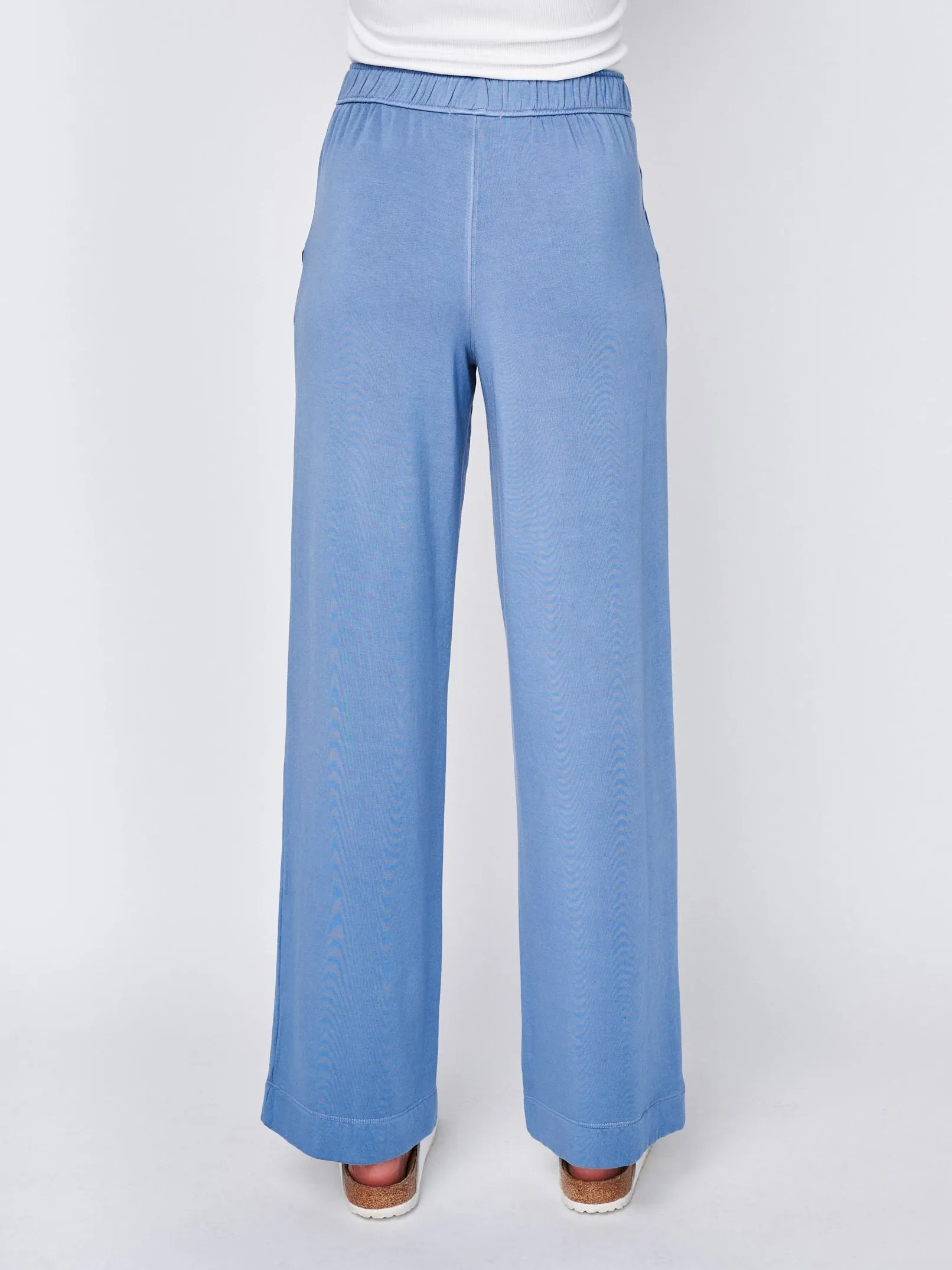 Softest Fleece Drawstring Pant in Soft Blue sold by Stateside product image thumbnail 3