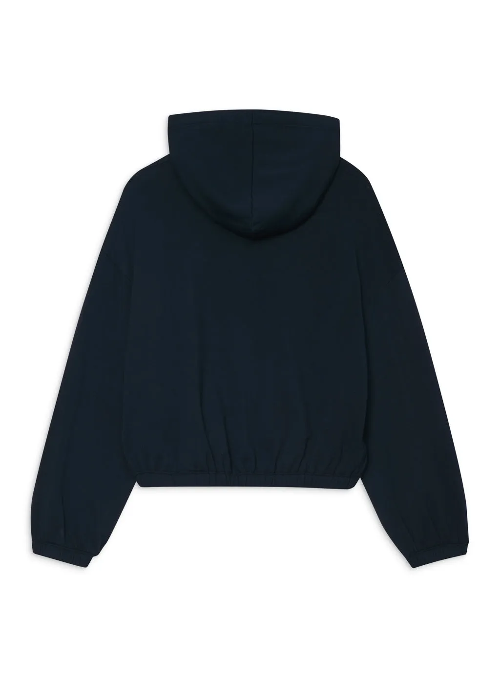 Softest Fleece Crop Zip Hoodie in New Navy sold by Stateside product image thumbnail 2