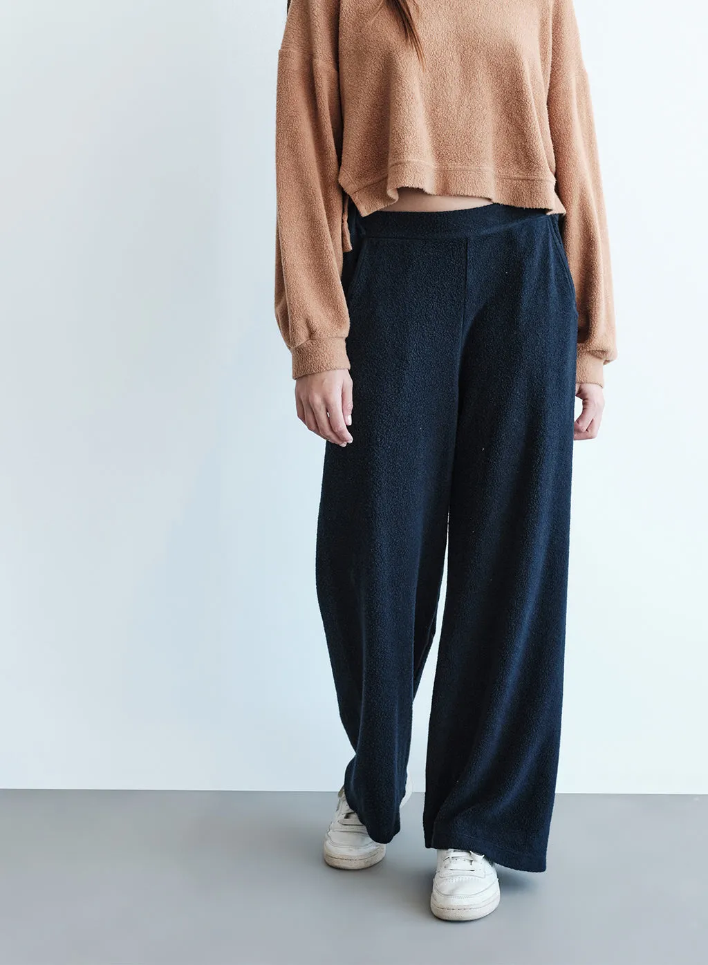 Sherpa Wide Leg Trouser in New Navy sold by Stateside product image thumbnail 4
