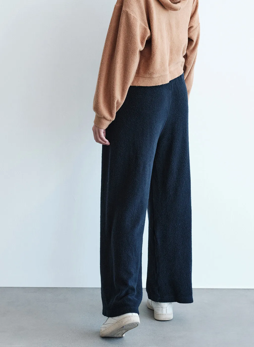 Sherpa Wide Leg Trouser in New Navy sold by Stateside product image thumbnail 5