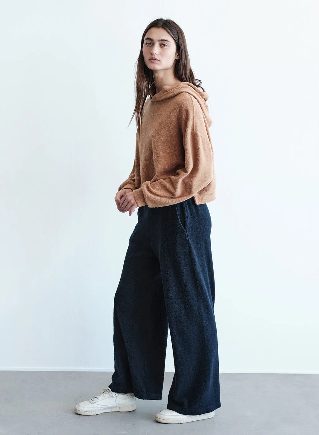 Sherpa Wide Leg Trouser in New Navy sold by Stateside product image thumbnail 3