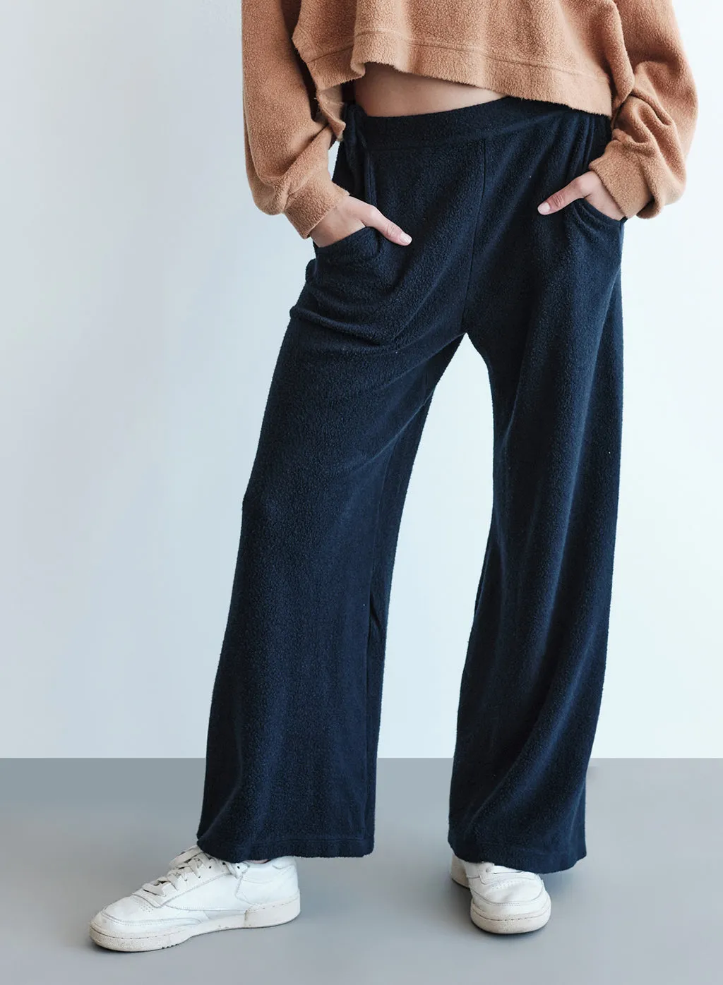 Sherpa Wide Leg Trouser in New Navy sold by Stateside product image thumbnail 2
