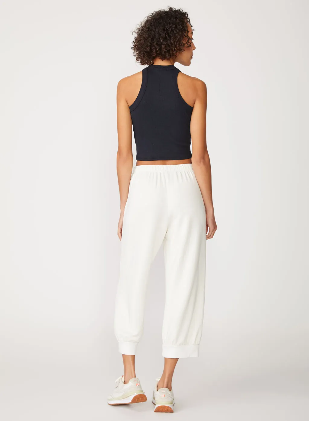 Softest Fleece Wide Leg Pull-On Pant in Cream sold by Stateside product image thumbnail 3