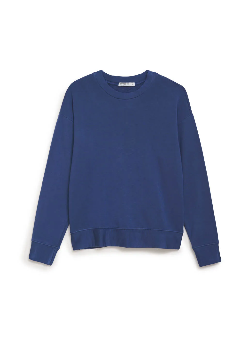 Softest Fleece Crew Neck Pullover in Denim sold by Stateside