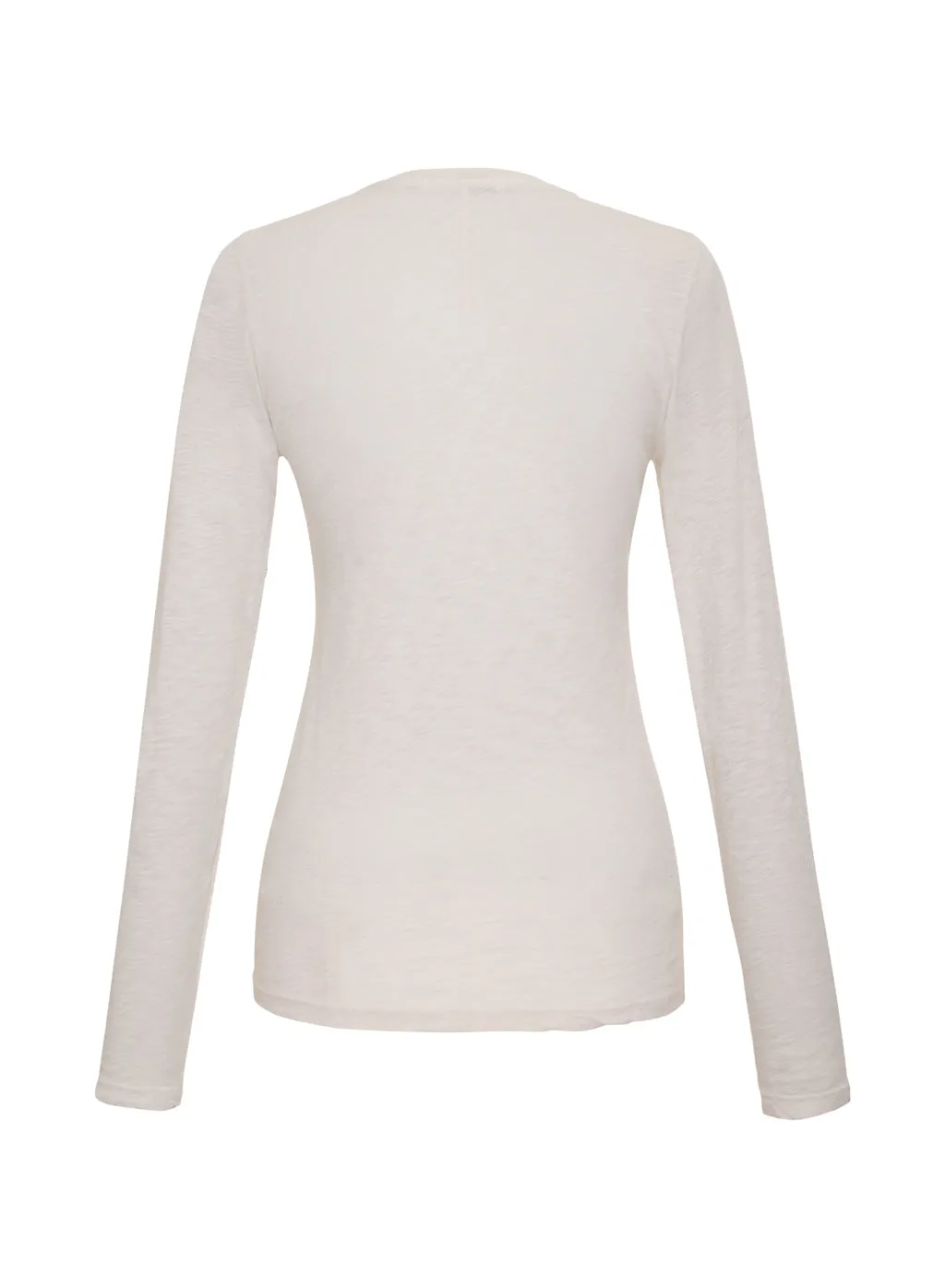Supima Slub Jersey Long Sleeve Crew in Cream sold by Stateside product image thumbnail 2