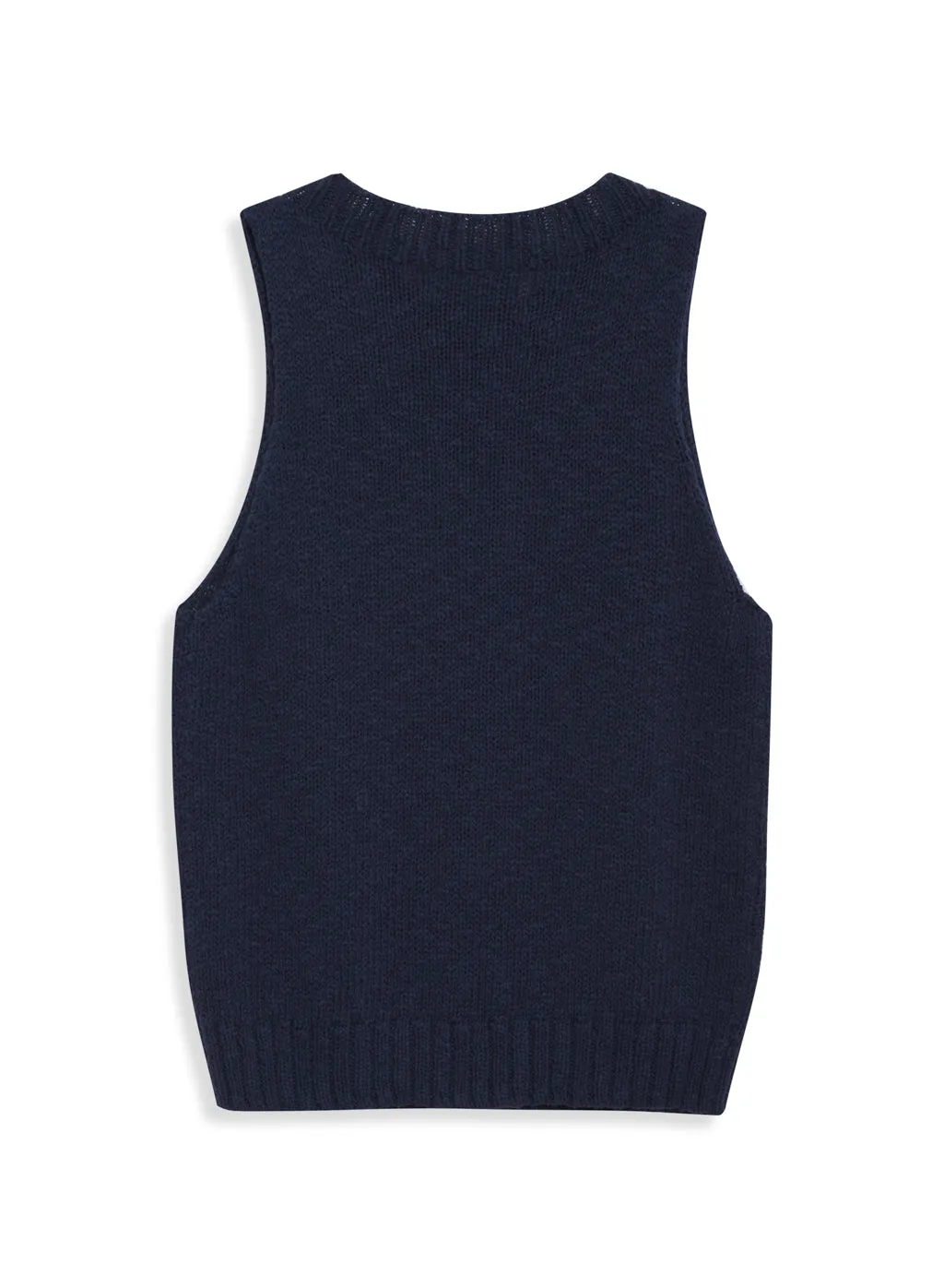 Cotton Linen Tank Sweater in New Navy sold by Stateside product image thumbnail 2