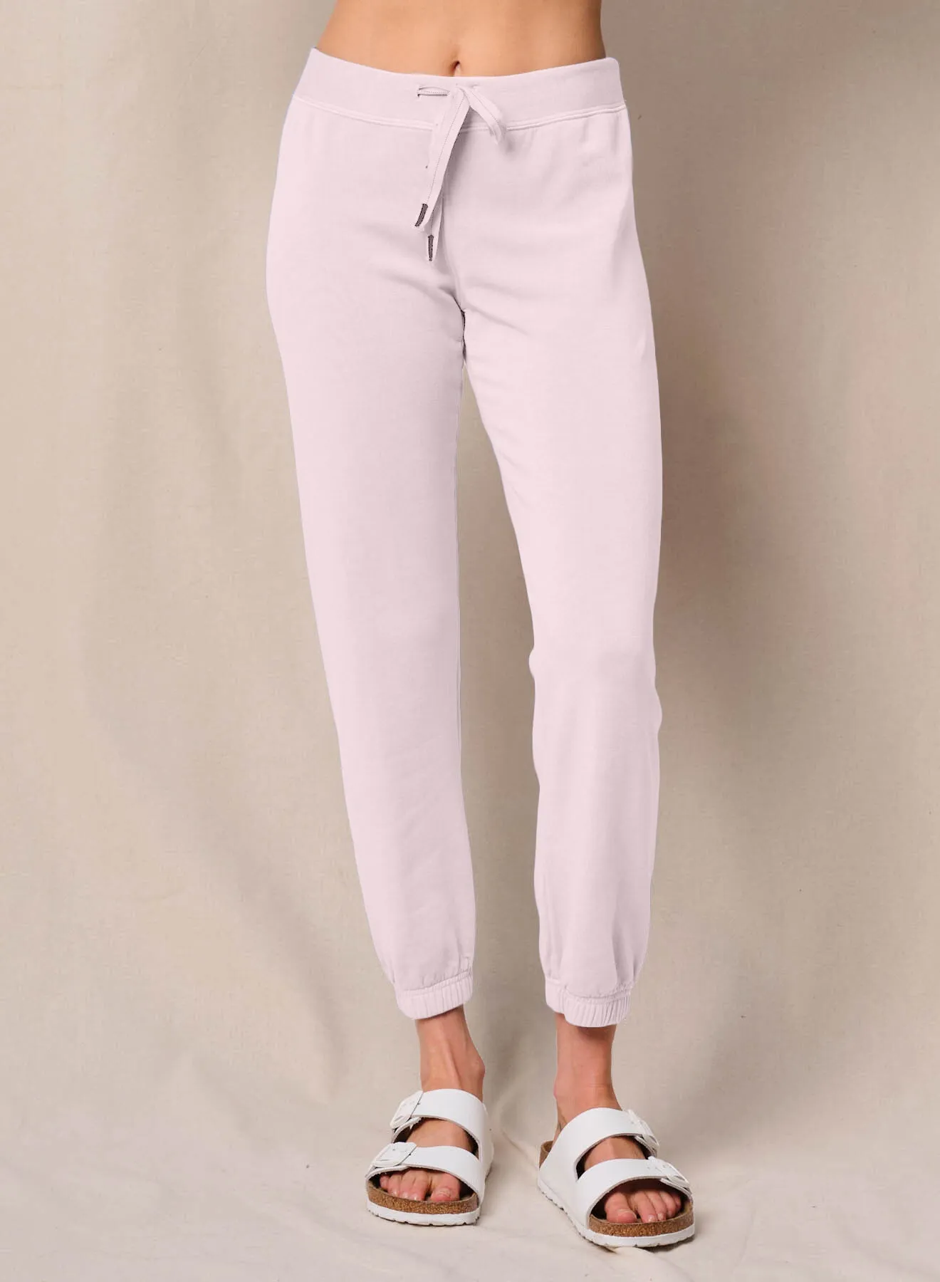 Softest Fleece Drawstring 3/4 Sweatpant in Softest Pink sold by Stateside