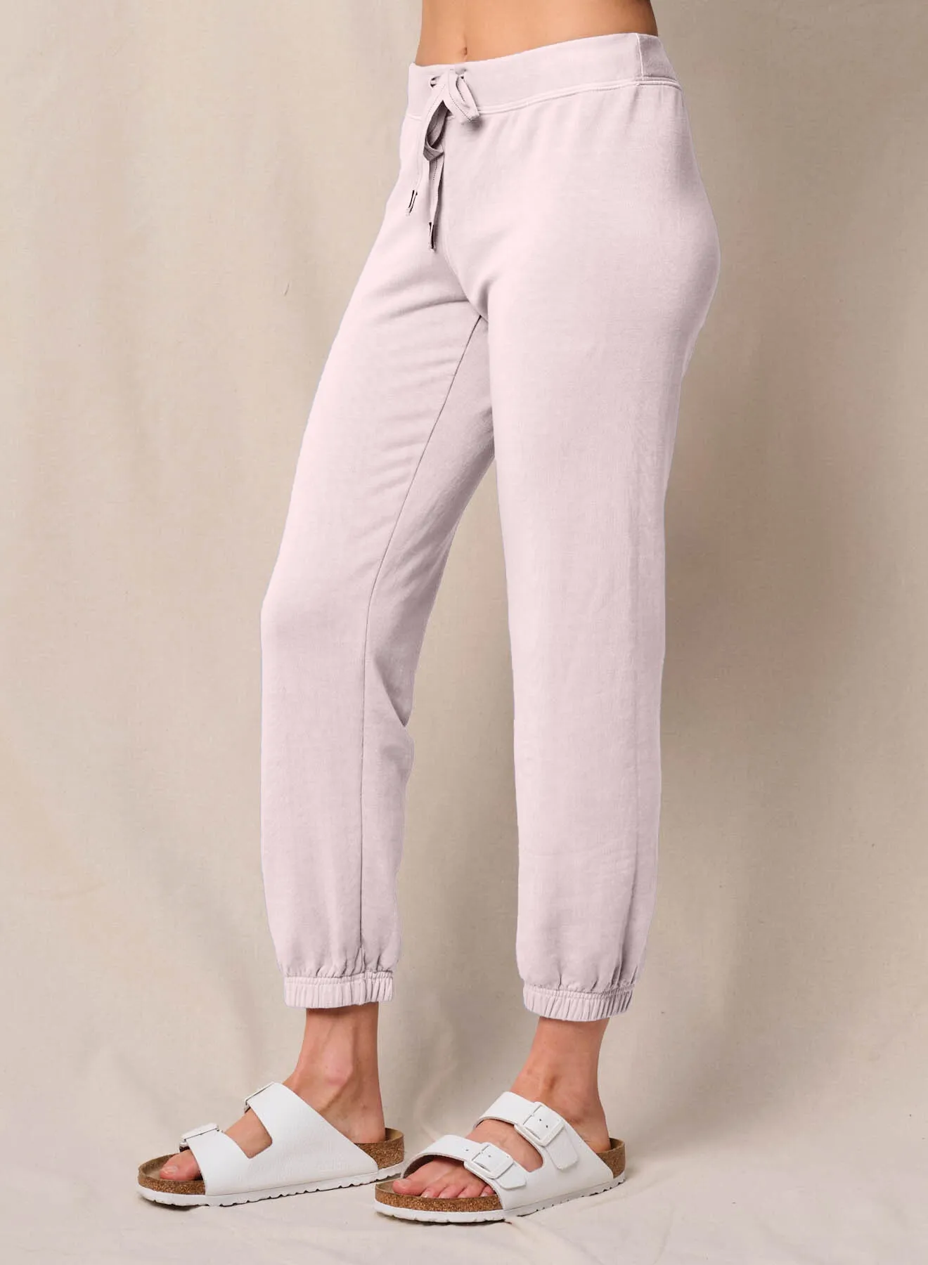Softest Fleece Drawstring 3/4 Sweatpant in Softest Pink sold by Stateside product image thumbnail 2