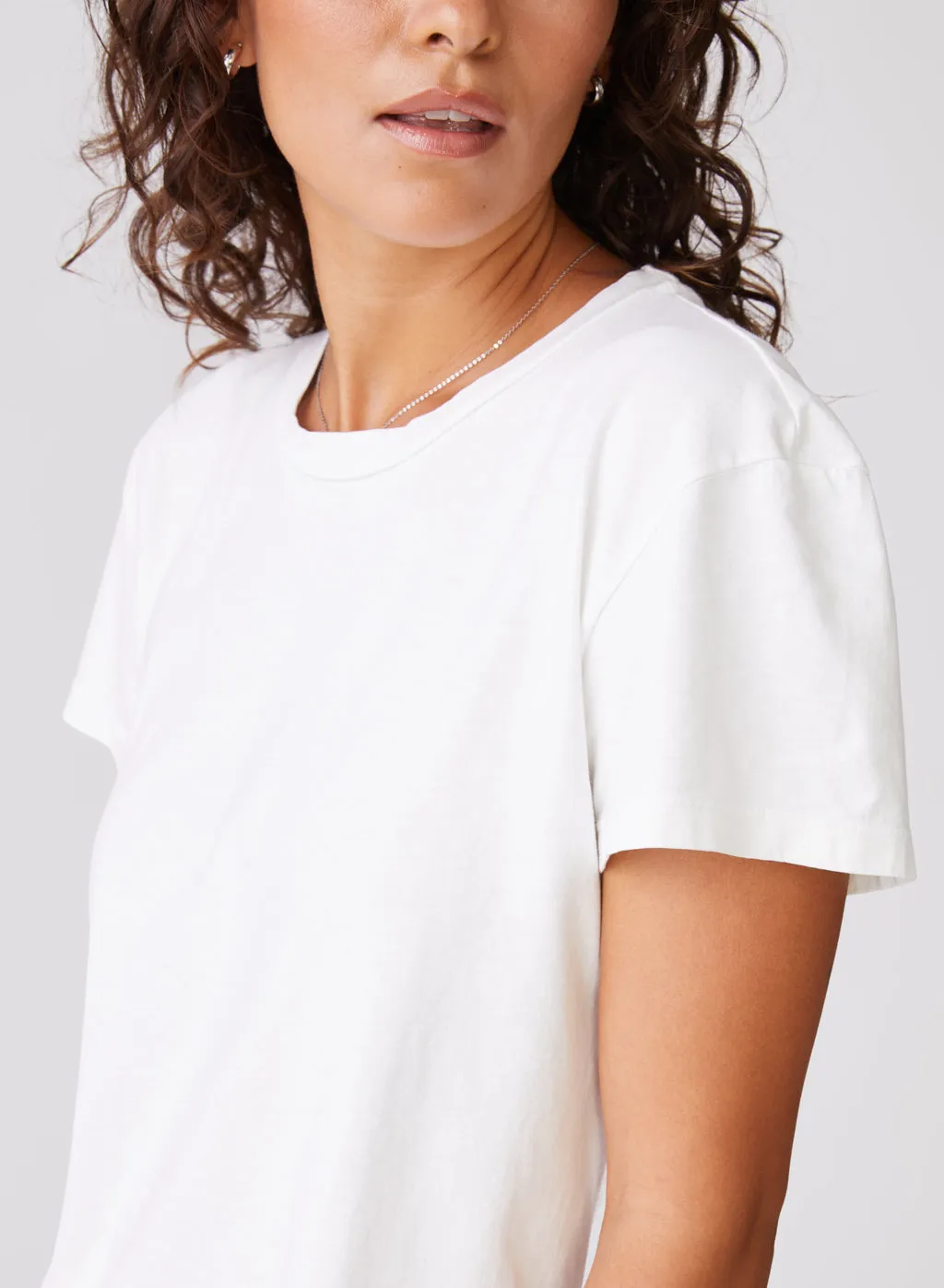Cloud Jersey Short Sleeve Crew in Paper sold by Stateside product image thumbnail 5