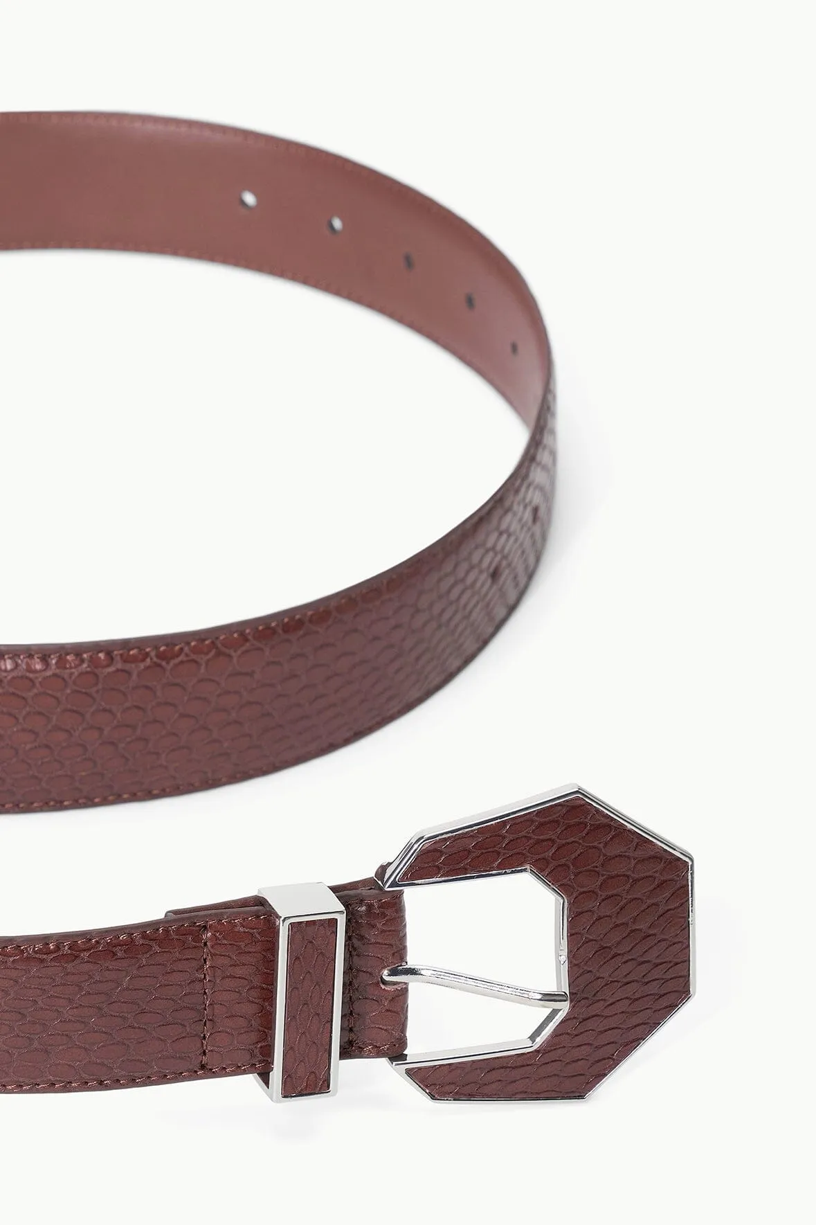 INLAY BUCKLE BELT | MAHOGANY sold by STAUD product image thumbnail 2