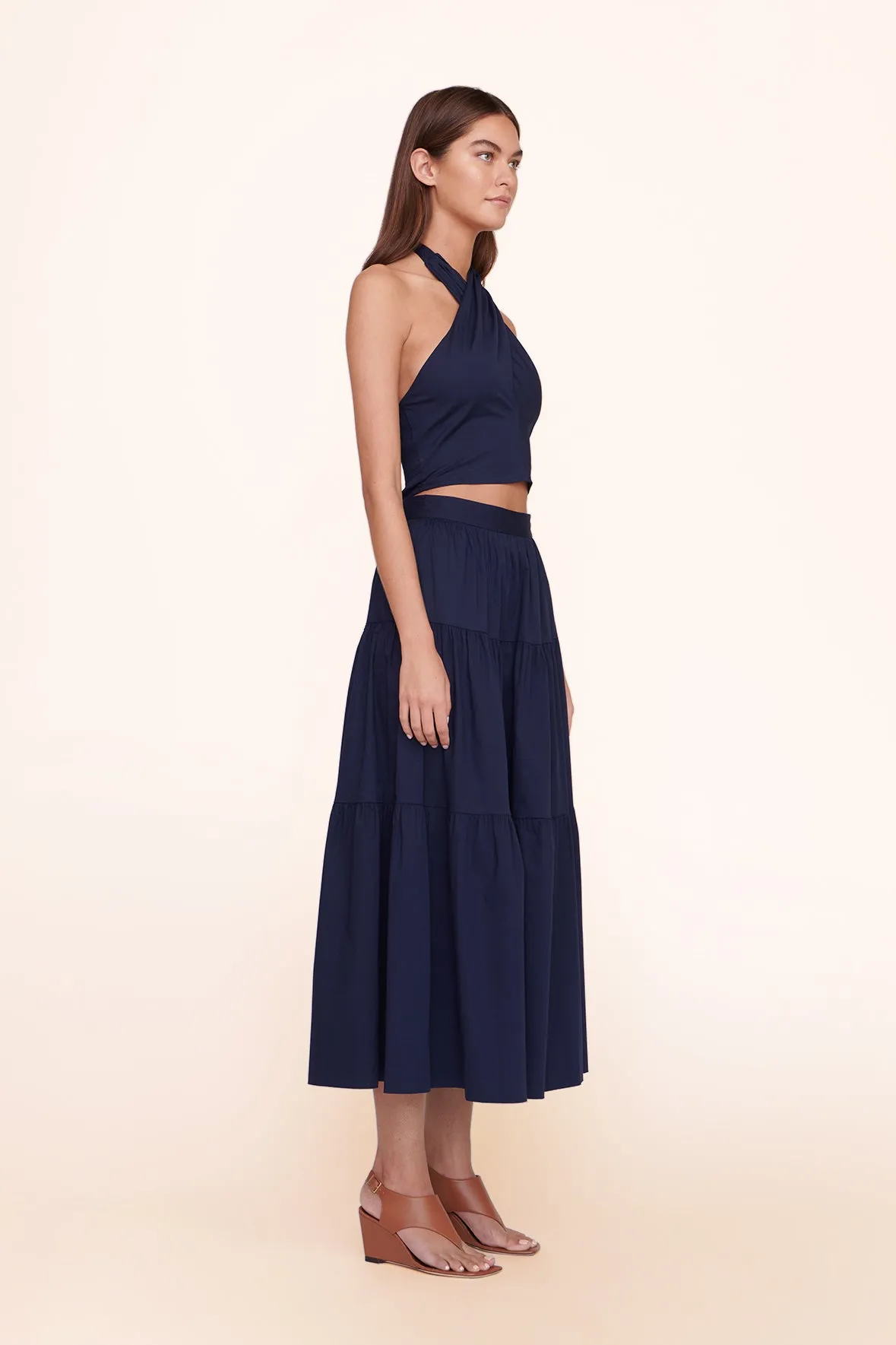 SEA SKIRT | NAVY sold by STAUD product image thumbnail 2