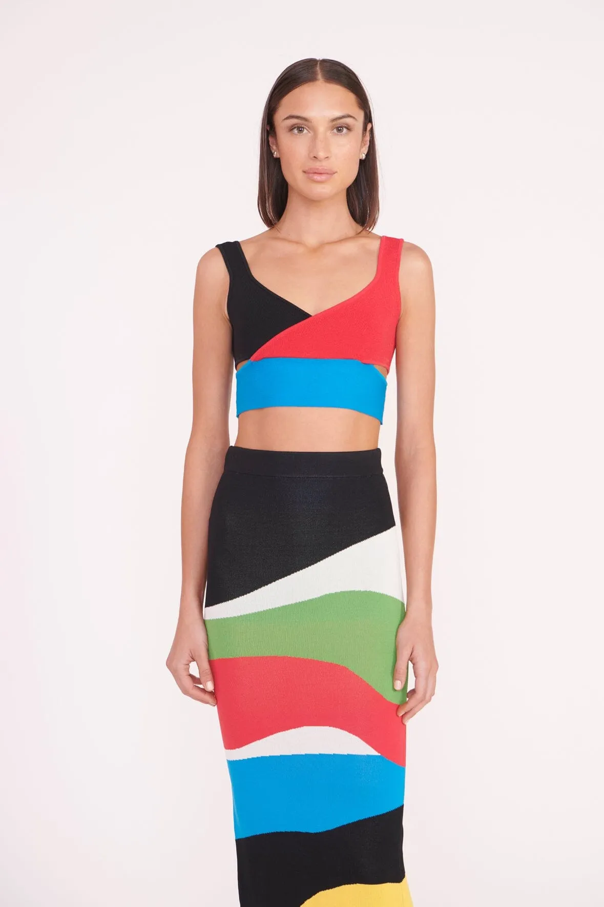 KARINA SKIRT | MARBLE WAVE sold by STAUD product image thumbnail 3