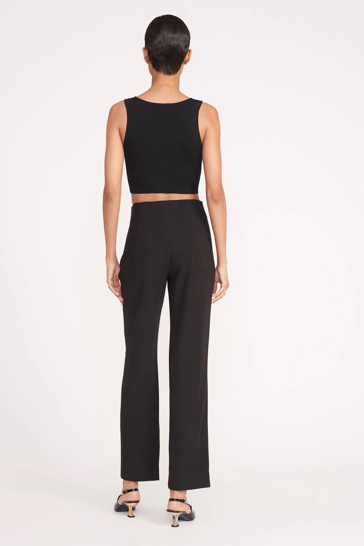CALEB STRAIGHT LEG PANT | BLACK sold by STAUD product image thumbnail 4