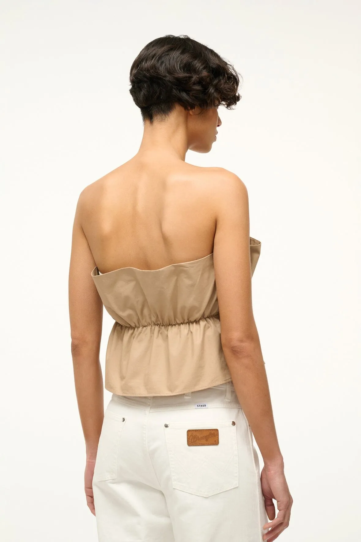 DOVER TOP | KHAKI sold by STAUD product image thumbnail 3