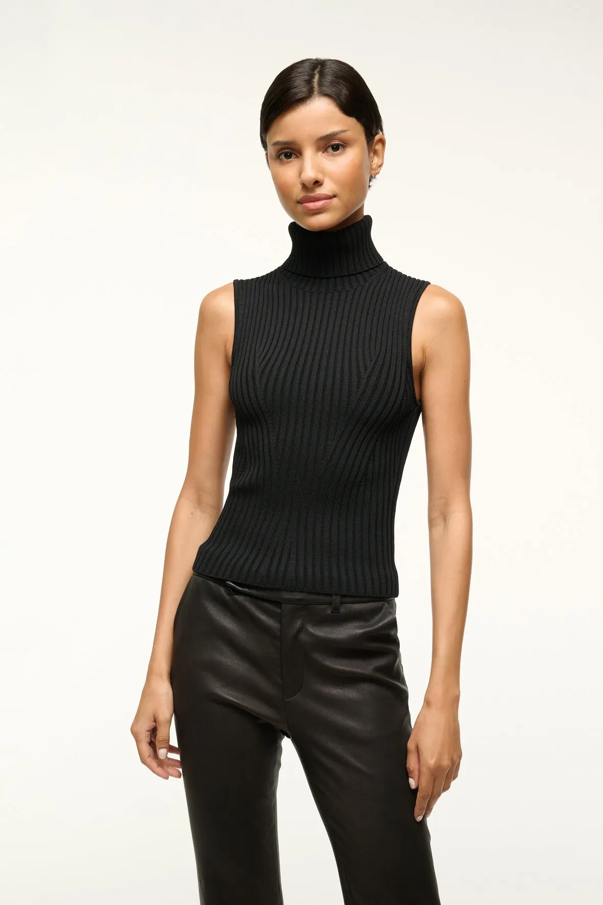 CALLUM TOP | BLACK sold by STAUD