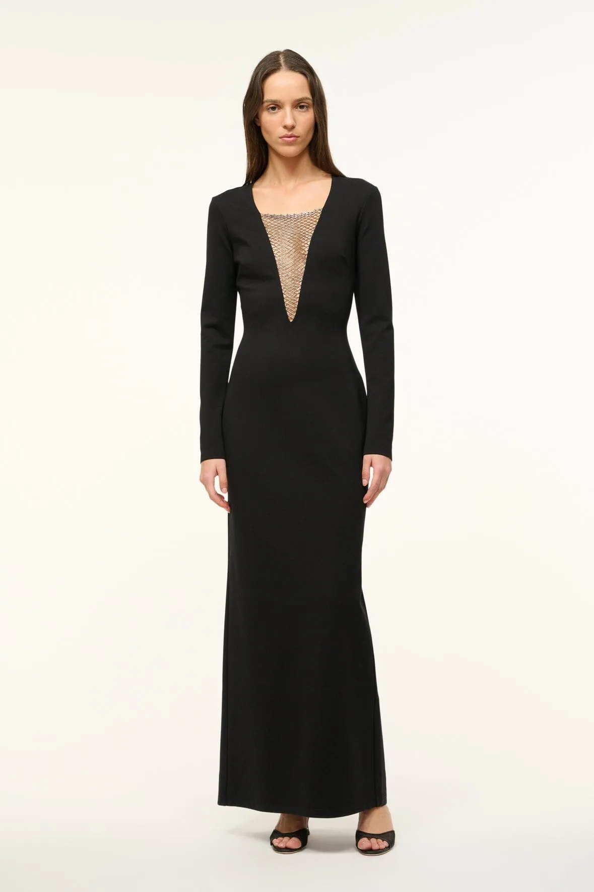 KRIS DRESS | BLACK sold by STAUD