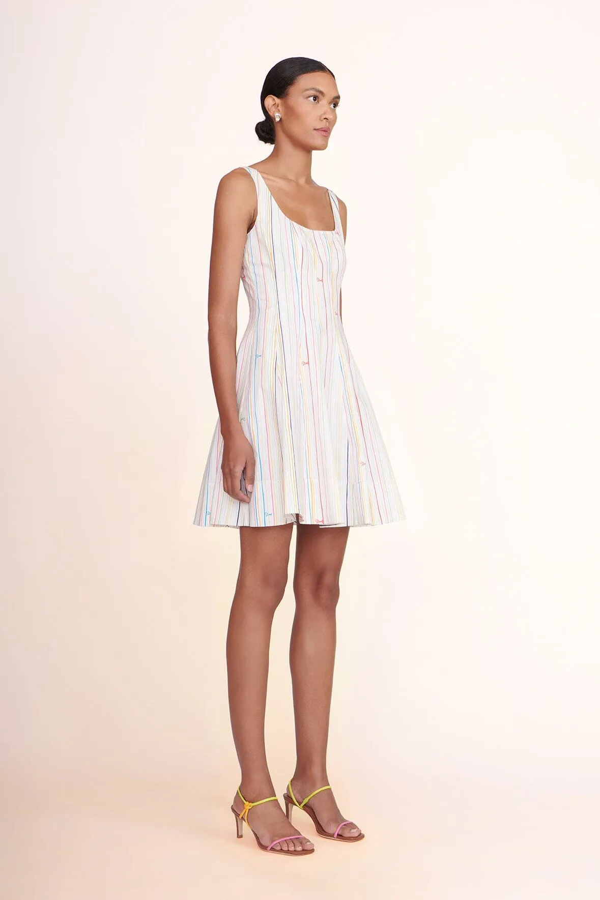 MINI WELLS DRESS | MULTI STRIPE sold by STAUD product image thumbnail 2