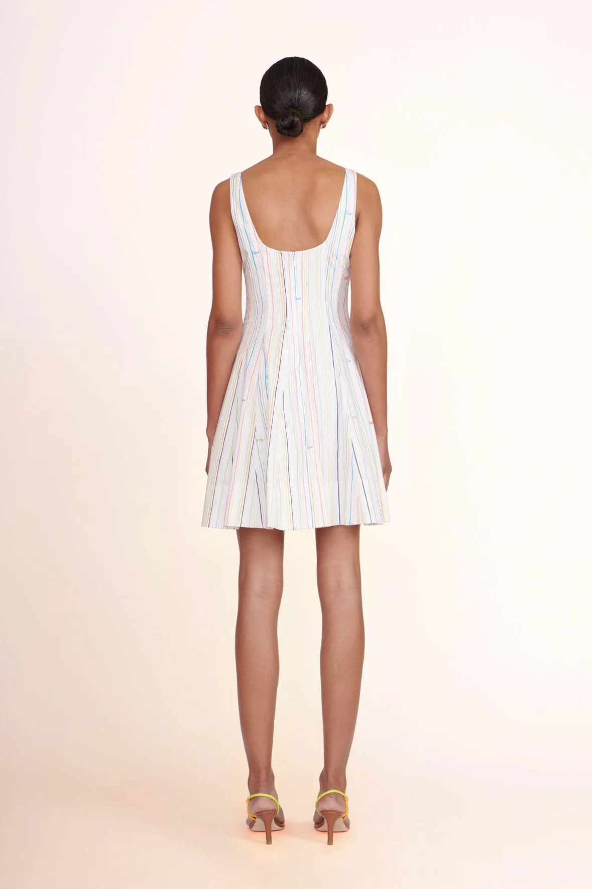 MINI WELLS DRESS | MULTI STRIPE sold by STAUD product image thumbnail 3