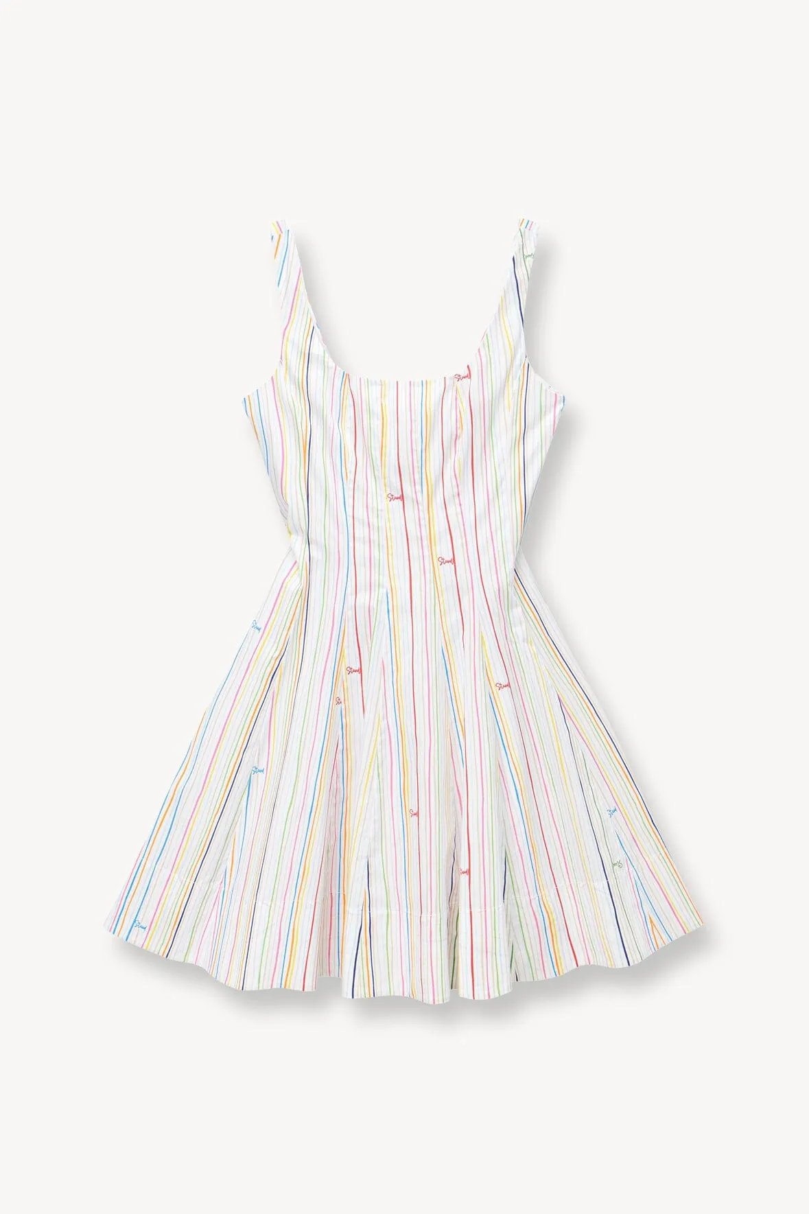 MINI WELLS DRESS | MULTI STRIPE sold by STAUD product image thumbnail 5