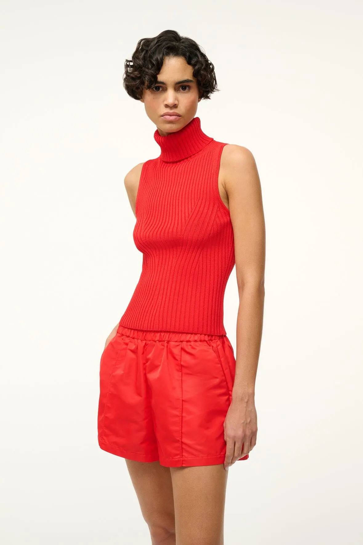 CALLUM TOP | RED ROSE sold by STAUD