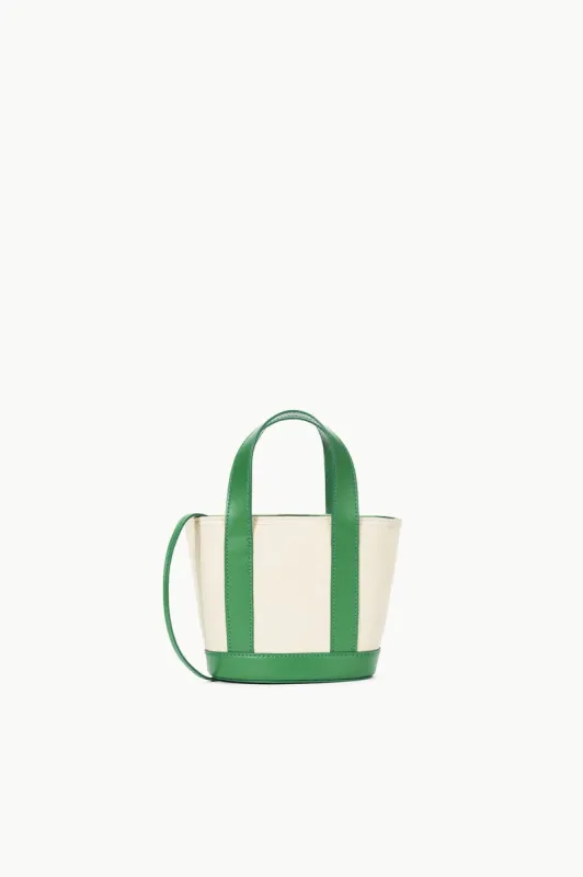 ALLORA MICRO TOTE | CREAM LEAF sold by STAUD