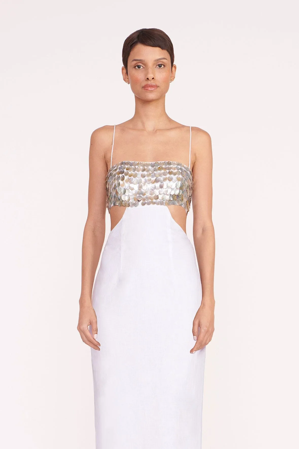 JADA DRESS | WHITE sold by STAUD product image thumbnail 2