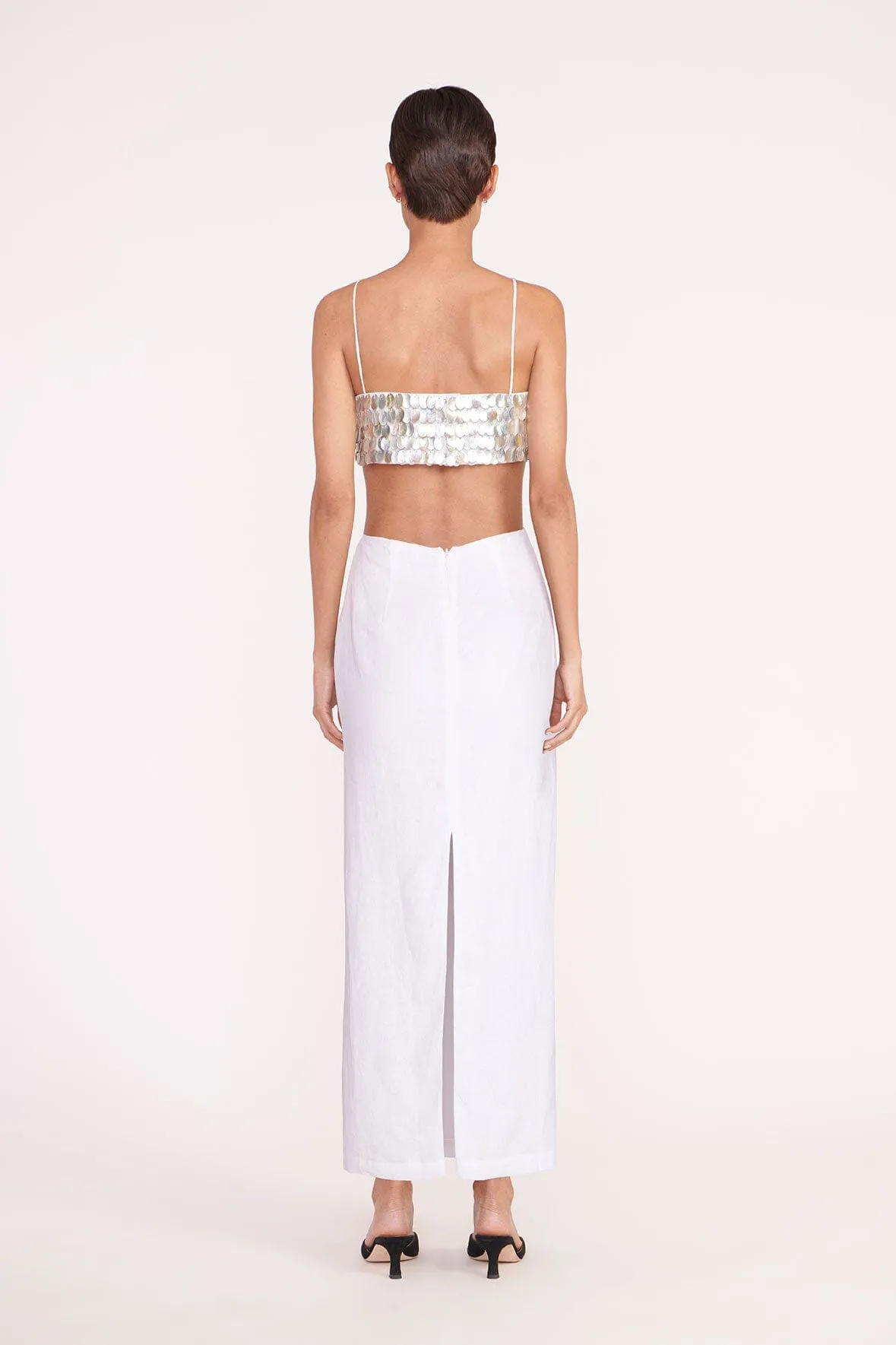 JADA DRESS | WHITE sold by STAUD product image thumbnail 4