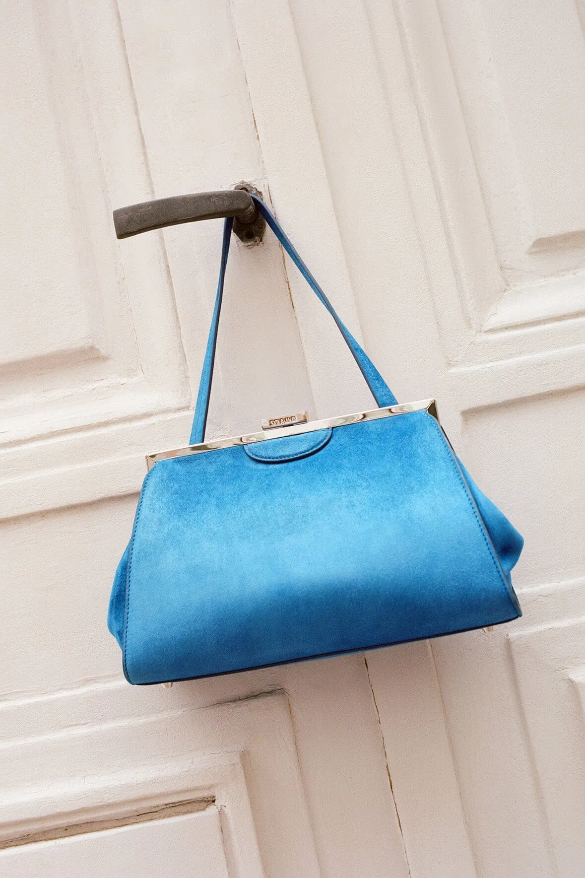 LENNON SHOULDER BAG | DIRECTOR BLUE SUEDE sold by STAUD product image thumbnail 2
