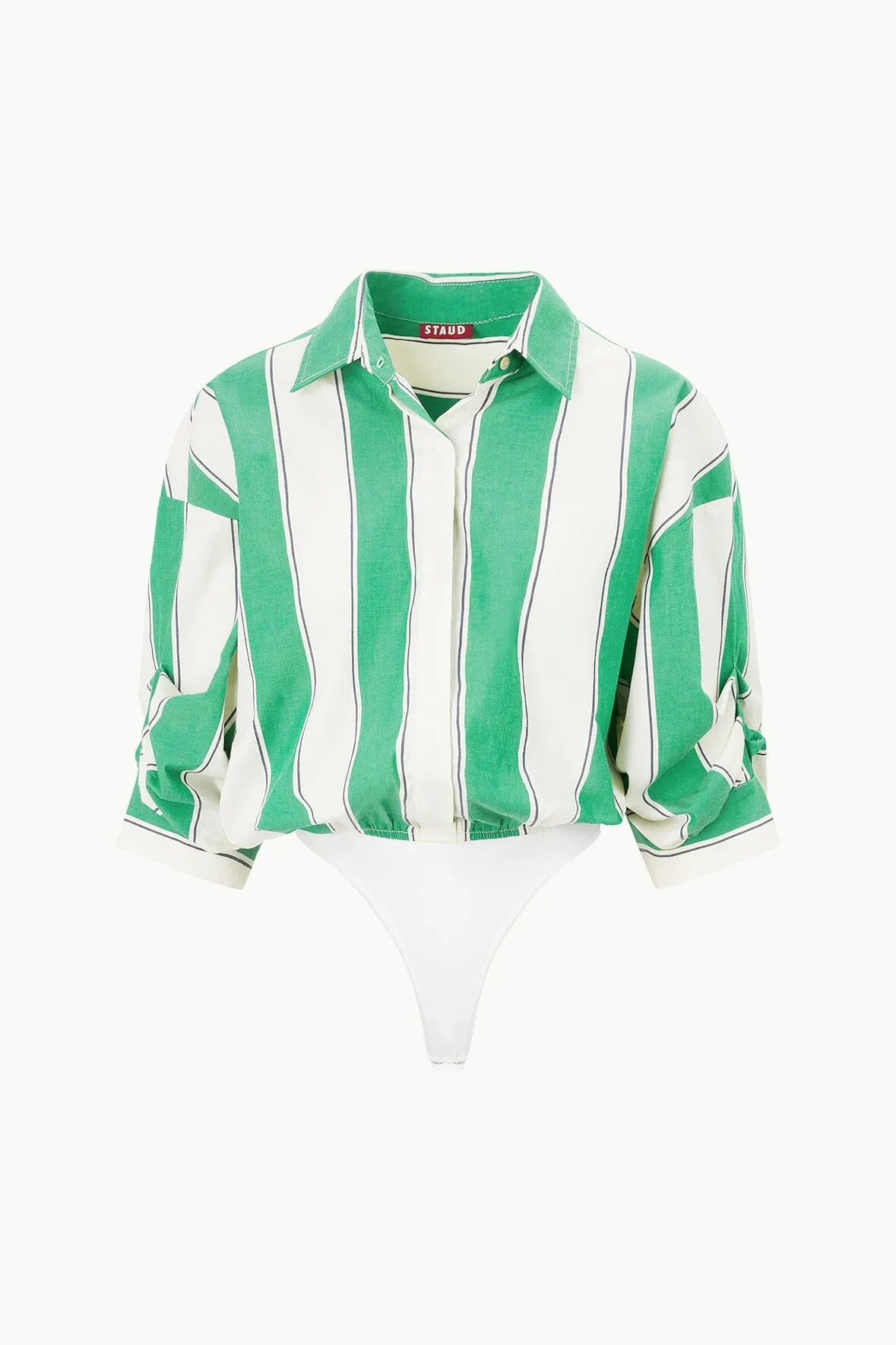 TRAVERSE BODYSUIT | BUNGALOW STRIPE sold by STAUD product image thumbnail 4